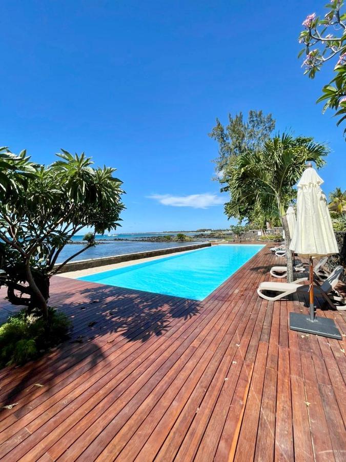 Luxury Beach House With Spectacular Sea View And Pool Apartamento Trou aux Biches Exterior foto